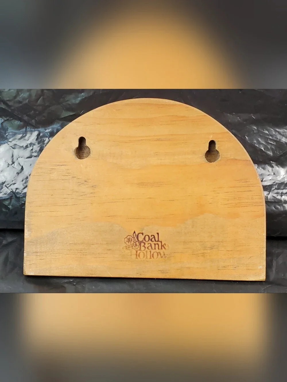 Coal Bank Hollow Vintage Wood Key Holder Wall Mount Heart Cottagecore - EUC
